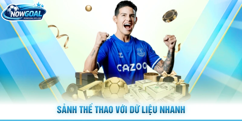 Sảnh thể thao với dữ liệu nhanh